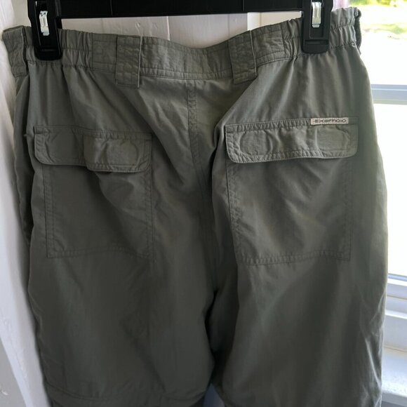 Women’s ExOfficio Insect Shield Hiking Pants Zip Off Shorts Army Green Small 6-8 - Picture 4 of 13